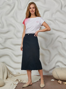 Юбка льняная