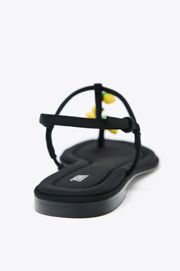 BEADED STRAP SANDALS - Zara фото 14
