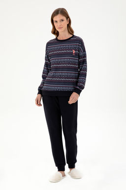 Женский темно-синий пижамный комплект Неожиданная скидка в корзине - U.s. polo assn фото 2