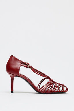 HIGH-HEEL CAGE SANDALS - Zara фото 4
