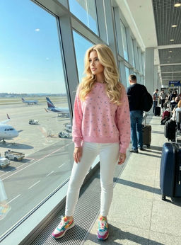 K13323 Свитшот (плотный хлопок) РОЗОВЫЙ