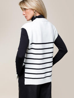 VILATTE / Жилет из пряжи с кашемиром  фото 4