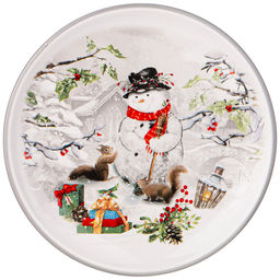ТАРЕЛКА ЗАКУСОЧНАЯ AGNESS С НОВЫМ ГОДОМ! 21 СМ