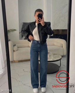 Джинсы с высокой посадкой