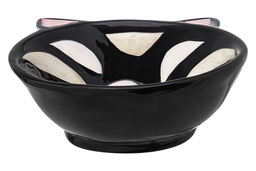 Миска для домашних питомцев 250 мл 15*13*4,5 см Котик, черный, керамика - Elan gallery фото 5