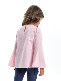 Блузка с жемчугом на праздник UD 4531 неон-желтый - Mini maxi фото 12