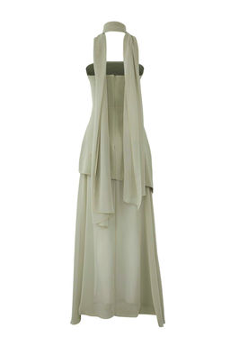 Mint Sal Detayl? Dokuma Maxi Abiye & Mezuniyet Elbisesi TPRSS25AE00188