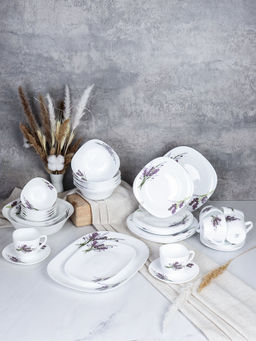 Столовый набор 41 предмет квадратный / GRAY-Sq41FBX220 S (7131-3) /уп 1/ - ГалеонТрейд фото 2