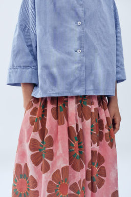 6-14 A?OS/ FALDA MIDI ESTAMPADO FLORES LIMITED EDITION / Estampado - Zara фото 7