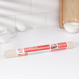 Цена за 2 шт. Бумага для выпечки Доляна, 38 см×8 м, в термоусадке