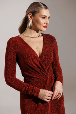 Платье Мода Юрс 25-2879 красный новый