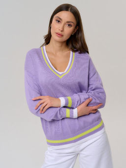 Пуловер женский ZZ-01006 lavender - Eleganzza фото 2