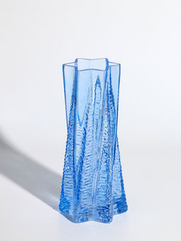 Ваза Флоранс, 25?11?9 см, стекло, голубая