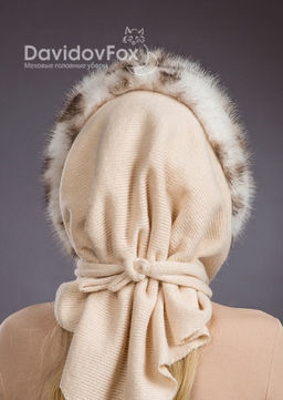 Платок трикотаж экомех рысь - Davidovfox фото 6