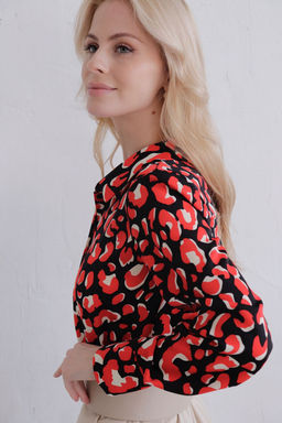 11538 Рубашка с супатной застёжкой красно-чёрная - Martichelli фото 9