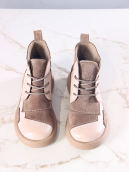 Ботинки EDART 305.927 ka. Вакса пудра+серо коричневая замша/байка - Ed'art фото 11