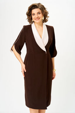 Платье Anastasia Mak 1308 коричневый  фото 3