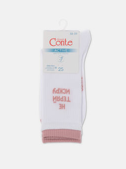 Цена за 2 пары. Носки Короткие CONTE ACTIVE белый - Conte elegant фото 27