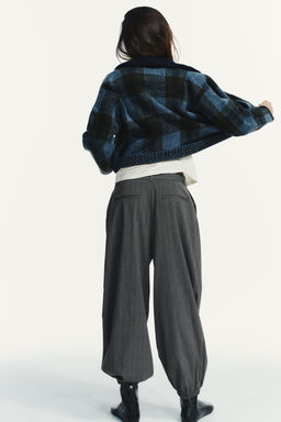 PLEATED JOGGING TROUSERS