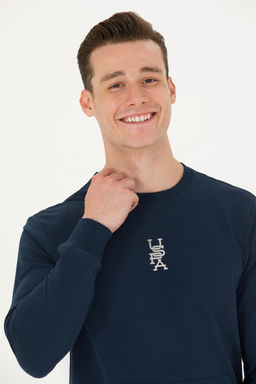 U. S. Polo Assn Мужской темно-синий свитшот с круглым вырезом - U.s. polo assn фото 9