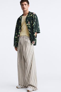 WIDE-FIT STRIPED TROUSERS - LIMITED EDITION - Zara фото 6
