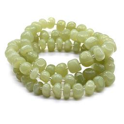 Браслет из нефрита галтовка 8-10мм Радуга камня