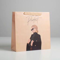 Пакет ламинированный квадратный You are perfect, 30 30 12 см