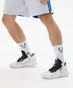 Кроссовки баскетбольные JOGEL Playmaker, белый/голубой/черный  фото 13