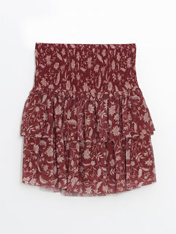 Beli Lastikli ?i?ekli K?z ?ocuk Etek - Waikiki фото 3