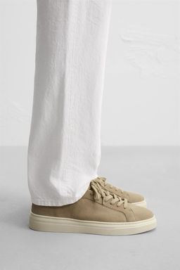 LEATHER TRAINERS