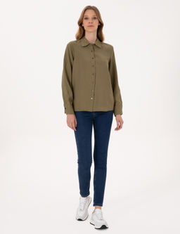 Haki Comfort Fit Uzun Kollu G_mlek - Pierre cardin фото 4