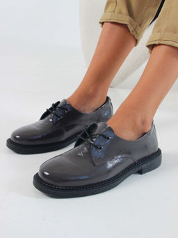 Туфли полуботинки 105.2693.bl. Серо-коричневый наплак