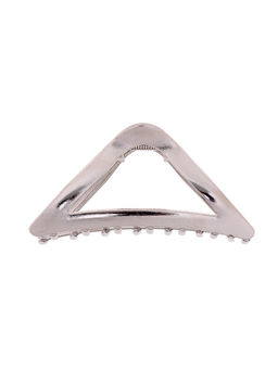 Цена за 6 шт. Крабик для волос «Глянец», треугольник, 10×4.5 см, серебро