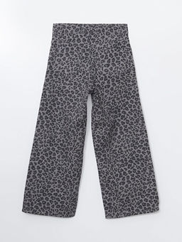 Beli Ayarlanabilir Lastikli Leopar Desenli K?z ?ocuk Jean Pantolon - Waikiki фото 3