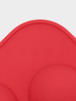 Форма для шоколада новогодняя Доляна Шар, силикон, 15?15?2 см, 6 ячеек d=3.7 см, цвет красный