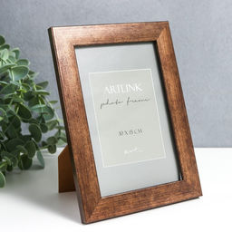 Фоторамка для фото 10×15 см Emma, пластик, коричневый