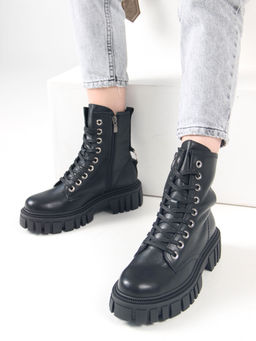 Ботинки 329.21153bl.black/Шерсть