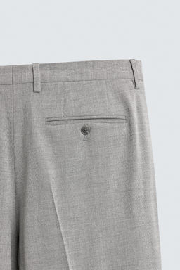 PANTAL?N TRAJE ESTRUCTURA / Gris claro - Zara фото 8