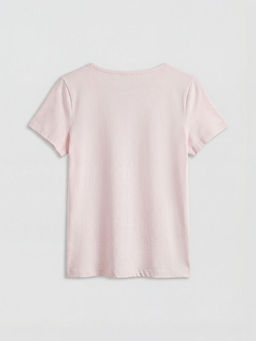 Bisiklet Yaka ?i?ekli Kad?n Kaprili Pijama Tak?m?