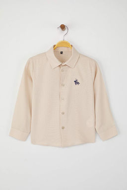 Buz Mavi Nak?sl? Regular Oxford Dokuma Erkek Cocuk Okul Gomlegi TKDAW26GO00000 - Trendyolmilla фото 10