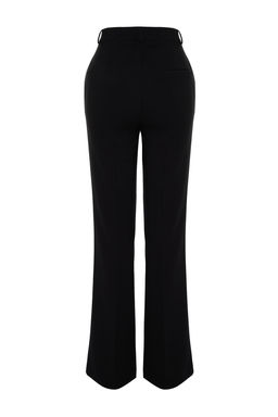 Siyah Bootcut/Cizme Paca Dokuma Pantolon TWOSS24PL00024 - Trendyolmilla фото 9