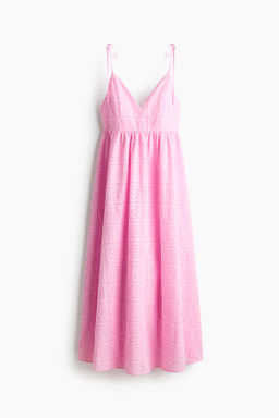 Vestido con tirantes de lazo y bordado ingl?s - H&m фото 4