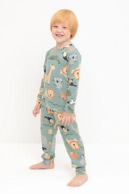 Crockid _ К 1552/холодная мята,веселый зоопарк пижама д/дет яс