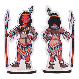 Игровой набор "Дикий запад" (дерево) крафтовая коробка