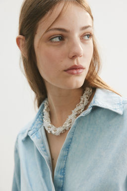 Blusa denim cruzada - H&m фото 6