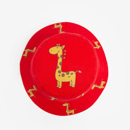 Панама детская MINAKU «Жирафик», размер 50, красная