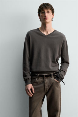 JERSEY LIGERO ALGOD?N - LINO LIMITED EDITION / Gris - Zara фото 6