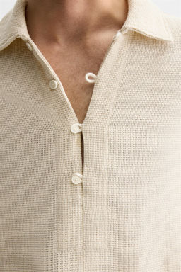 TEXTURED POLO SHIRT - Zara фото 6