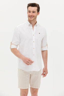 U. S. Polo Assn Мужская рубашка светло-коричневого цвета с длинным рукавом Неожиданная скидка в корзине - U.s. polo assn фото 8