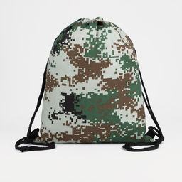 Мешок для обуви на шнурке, цвет зелёный/камуфляж - Simaland фото 2